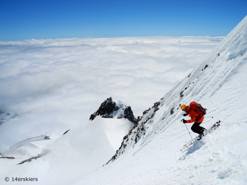 Matt Kamper skiing Mount Hood