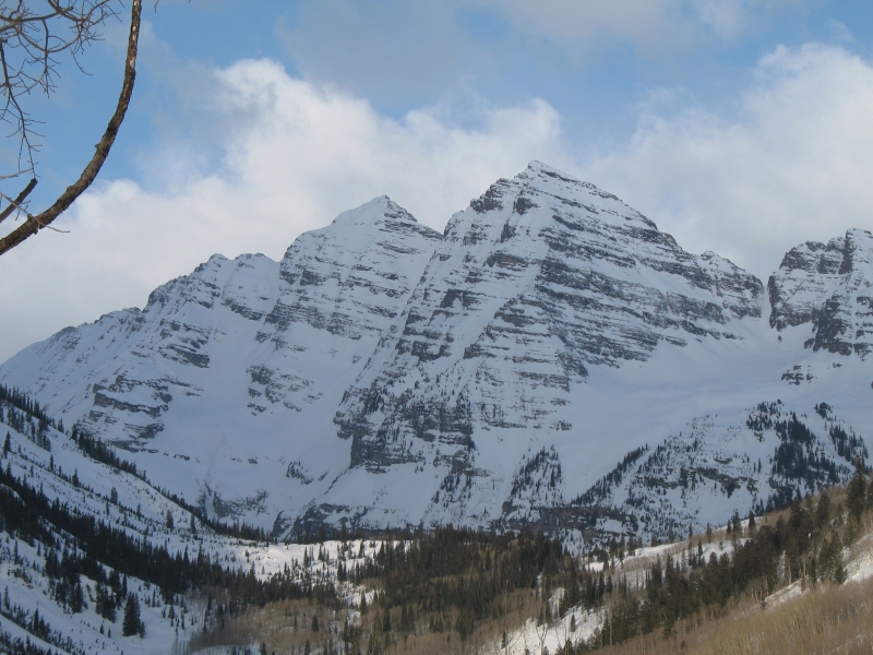 skiing Maroon Bells