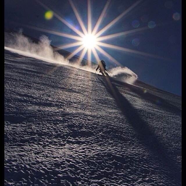 Jordan White skiing the Sultana ridge of Foraker in Alaska. Photo provided by Jordan White. 