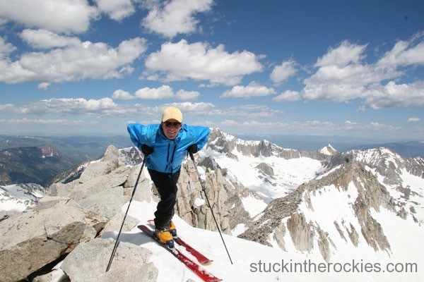 Ted Mahon skiing Snowmass Peak