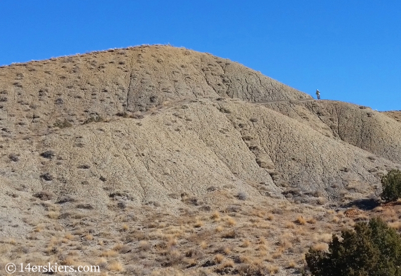 Natalie Moran mountain biking the 18 Road Zone near Fruita.