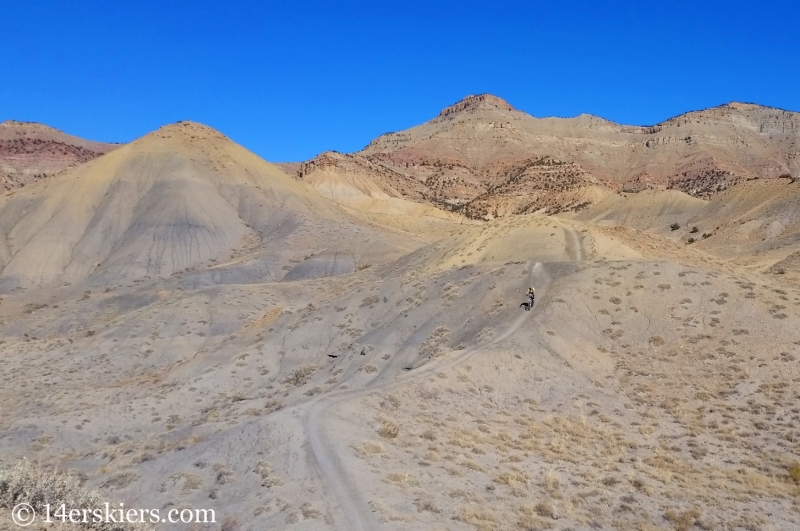 Natalie Moran mountain biking the 18 Road Zone near Fruita.