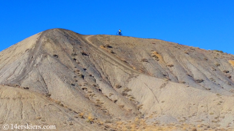 Natalie Moran mountain biking the 18 Road Zone near Fruita.