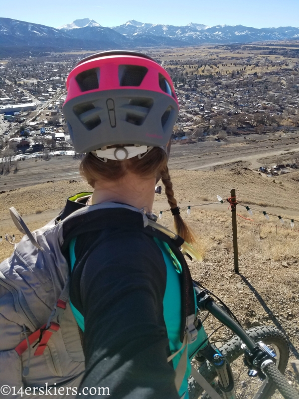 Mountain biking in Salida during ACL recovery.