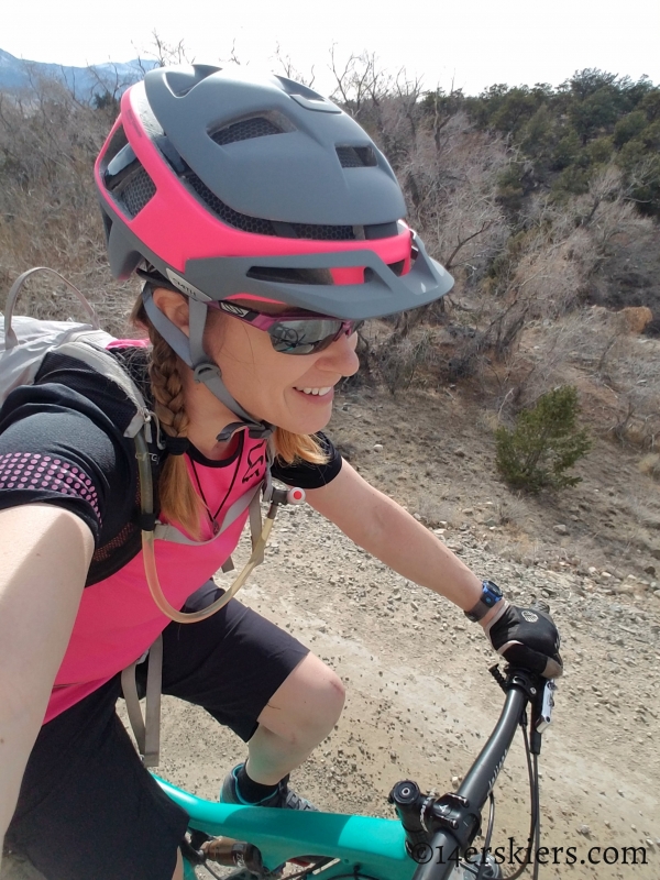 Mountain biking in Salida during ACL recovery.