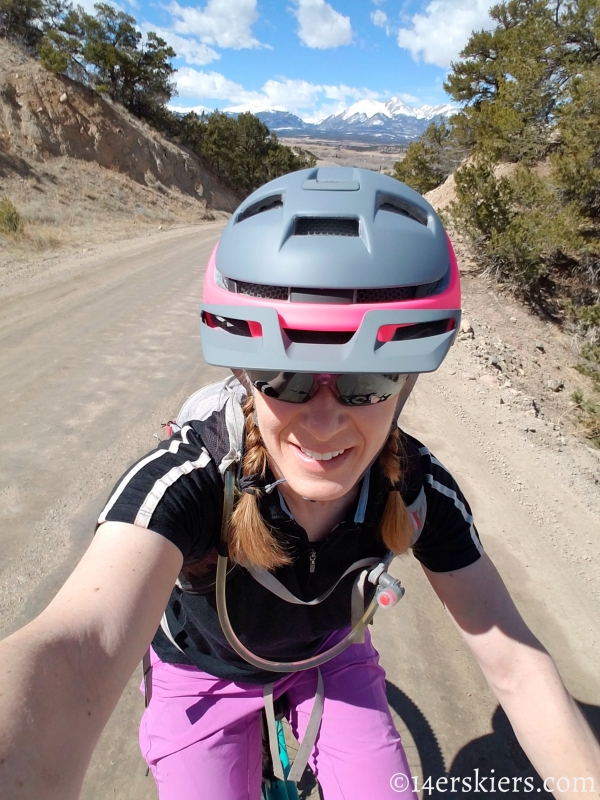 Mountain biking in Salida during ACL recovery.