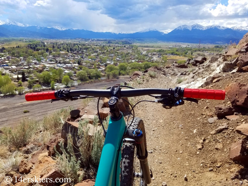 Mountain biking in Salida after 6 months of ACL recovery.
