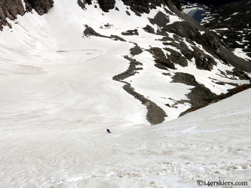 descending the isabelle glacier