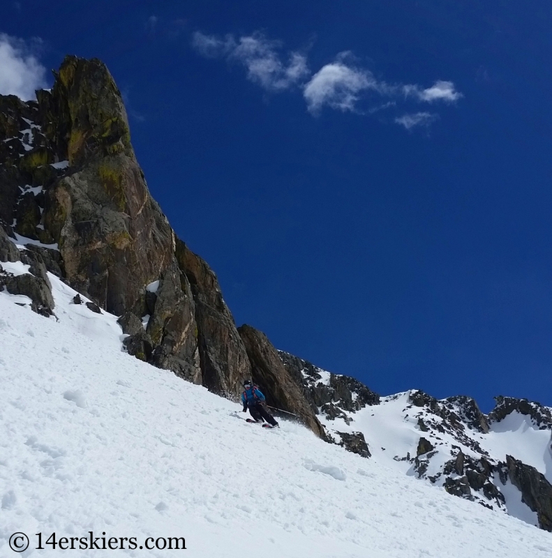 Larry Fontaine backcountry skiing Big Agnes Mountain.