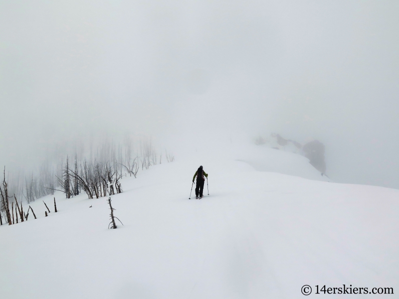 Backcountry skiing Big Agnes Mountain.