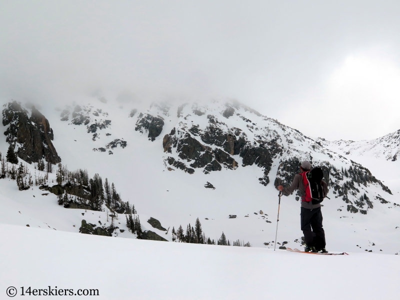 Backcountry skiing Big Agnes Mountain.