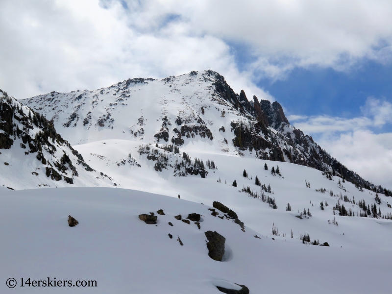 Backcountry skiing Big Agnes Mountain.