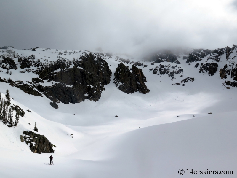 Backcountry skiing Big Agnes Mountain.