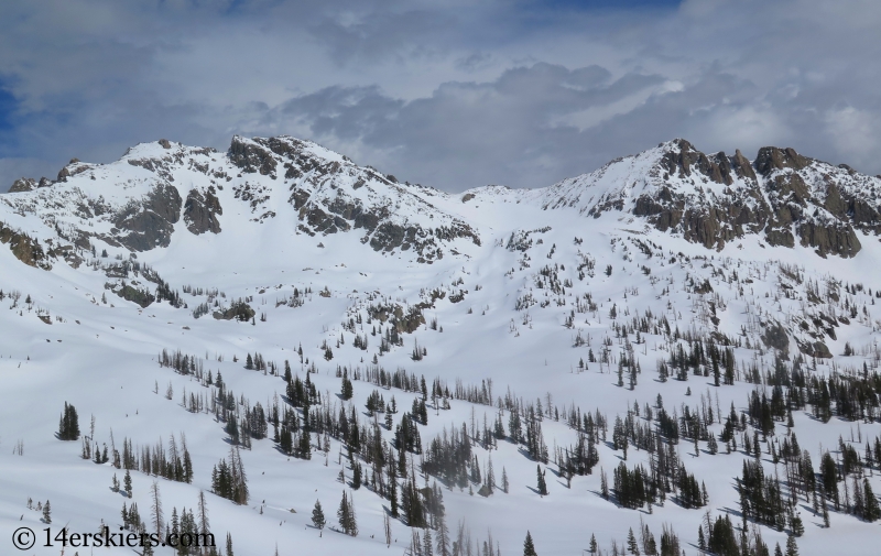 Backcountry skiing Big Agnes Mountain