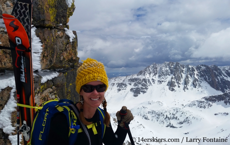 Brittany Konsella with Mount Zirkel behind. 