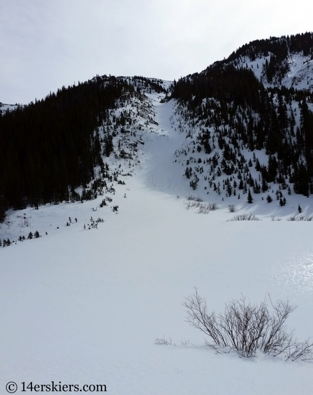 The Birthday Chute in the Gore Range.