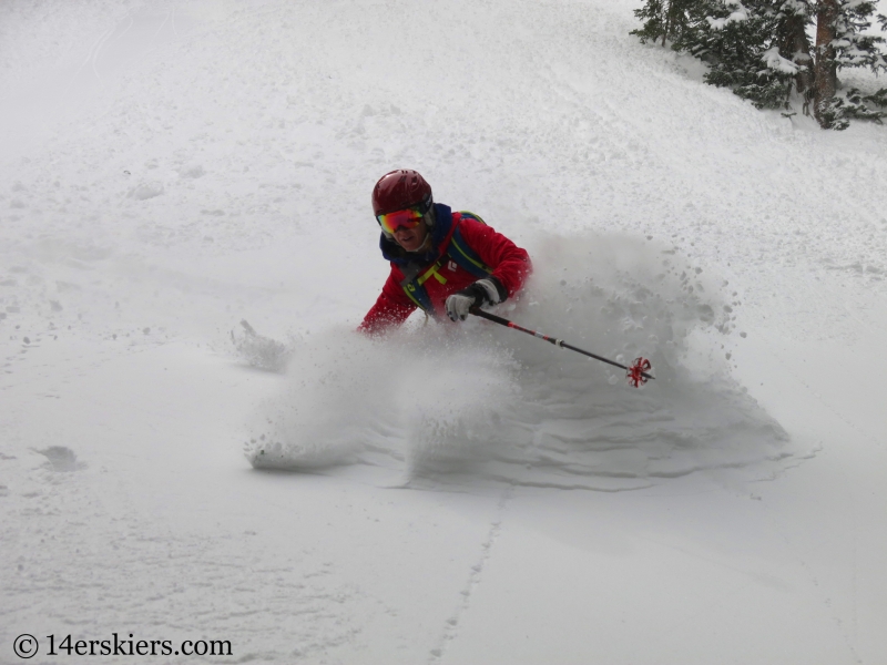 Brittany Walker Konsella backcountry skiing in Crested Butte