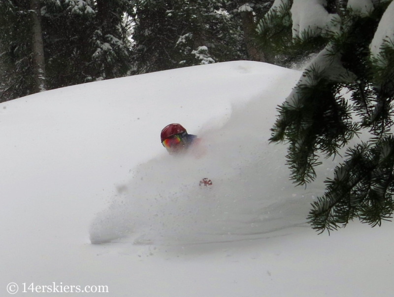 Brittany Walker Konsella backcountry skiing in Crested Butte