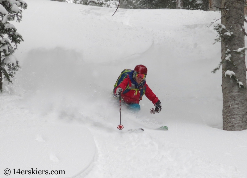 Brittany Walker Konsella backcountry skiing in Crested Butte