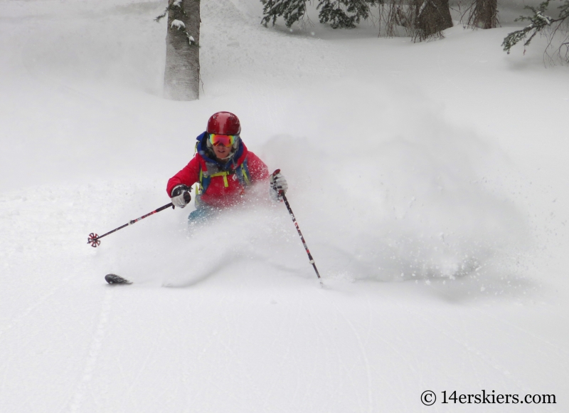 Brittany Walker Konsella backcountry skiing in Crested Butte