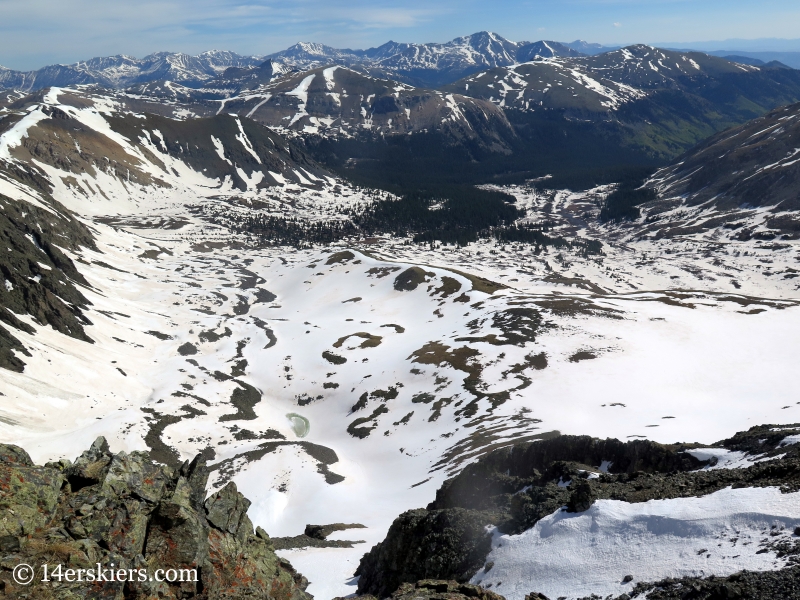 Views from the summit of Emma Burr Mountain.