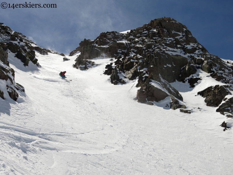 skiing Eureka mountain near westcliffe