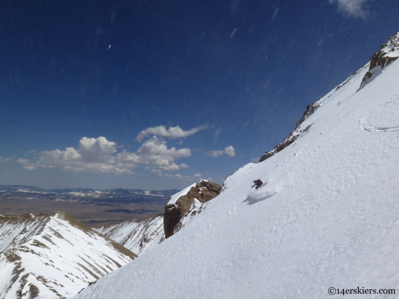 Eureka couloir on Eureka Mountain