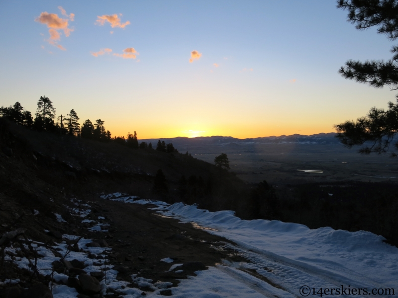 sunrise over the wet mountain valley