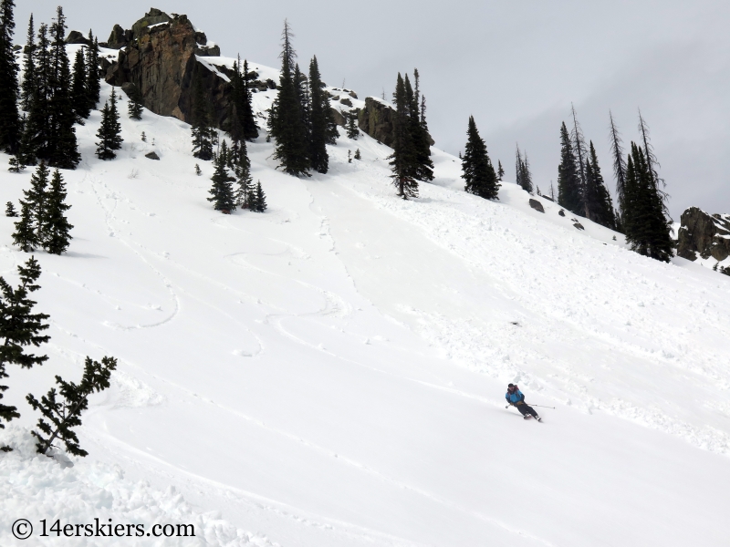 Larry Fontaine backcountry skiing Farwell Mountain, North Routt, near Steamboat Springs, CO