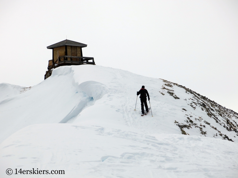 Backcountry skiing Hahs Peak in North Routt, near Steamboat Springs, CO.