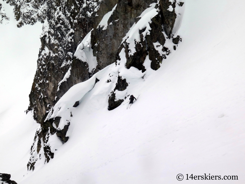 Larry Fontaine backcountry skiing at Nokhu Crags near Cameron Pass