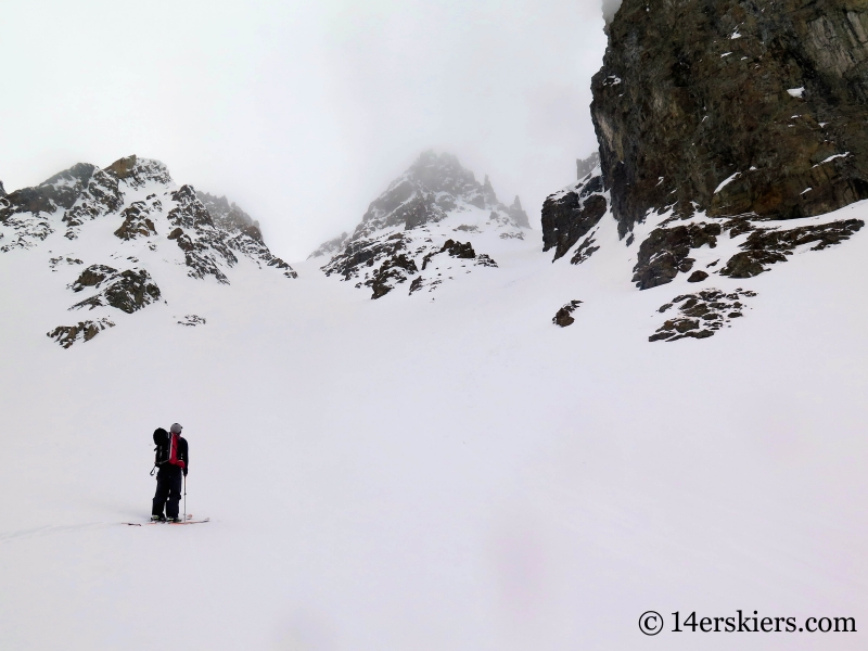 Larry Fontaine backcountry skiing at Nokhu Crags near Cameron Pass