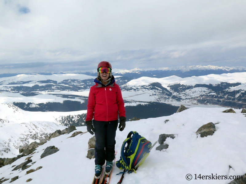 Brittany Konsella on the summit of Pacific Peak. 