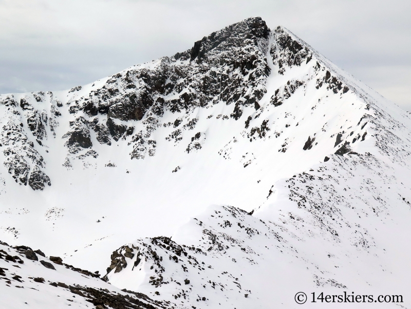 Pacific Peak seen from Crystal Peak. 