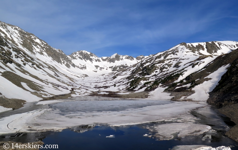 View from the dam at Blue Lakes near Quandary Peak, CO. 