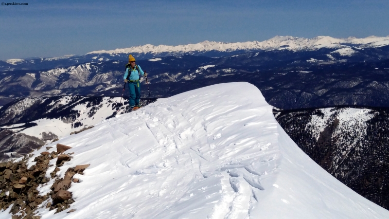 Ski Hayden summit