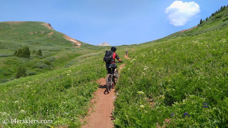 Mountain biking trail 583 near Crested Butte.