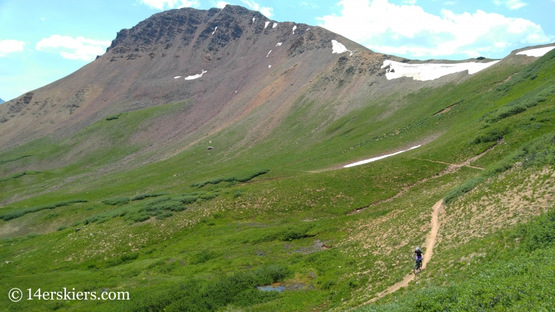 Brittany Konsella mountain biking trail 400 near Crested Butte.