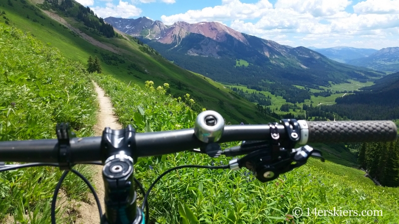 Mountain biking on Trailriders 401 near Crested Butte, CO