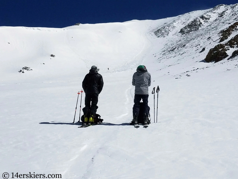 Backcountry skiing Mt. Aetna