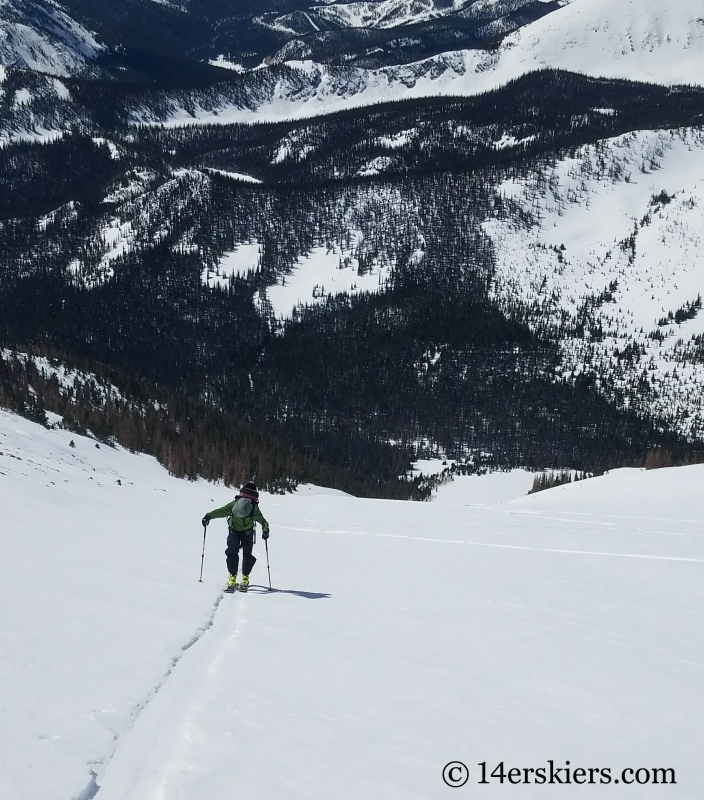 Backcountry skiing Mt. Aetna