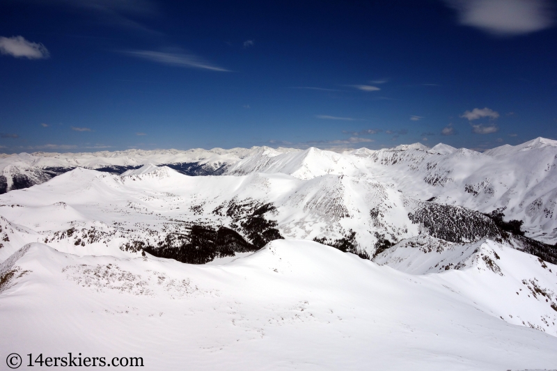 Backcountry skiing Mt. Aetna