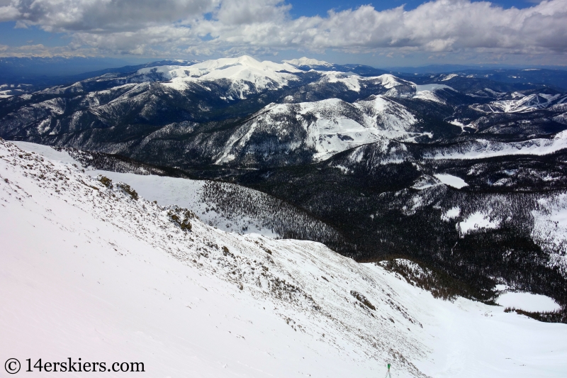 Backcountry skiing Mt. Aetna