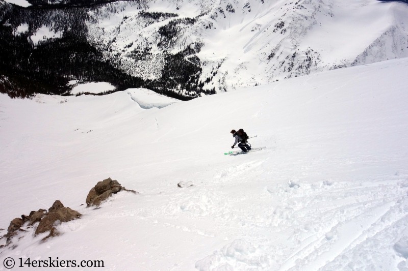 Backcountry skiing Mt. Aetna