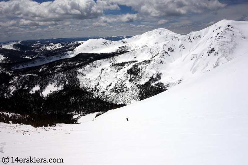 Backcountry skiing Mt. Aetna