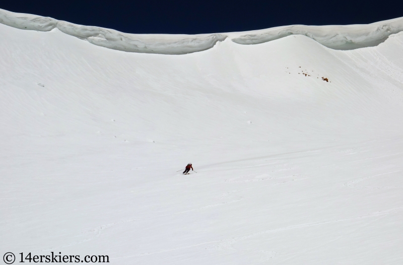 Backcountry skiing Mt. Aetna