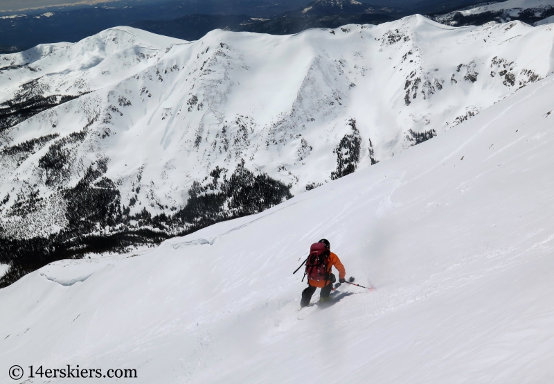 Backcountry skiing Mt. Aetna