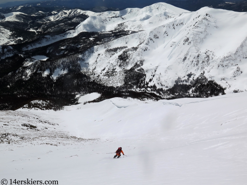 Backcountry skiing Mt. Aetna