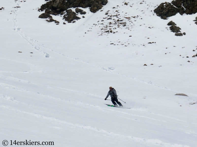 Backcountry skiing Mt. Aetna