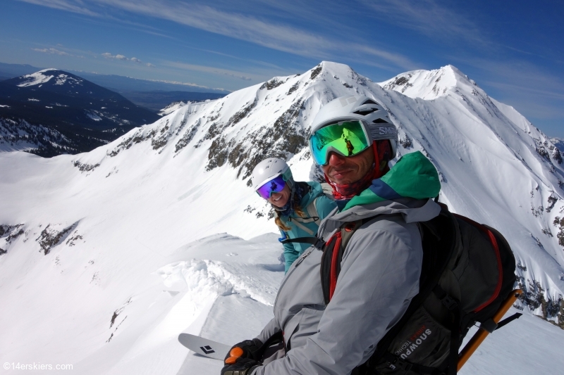 Backcountry skiing Afley Peak near Crested Butte, CO